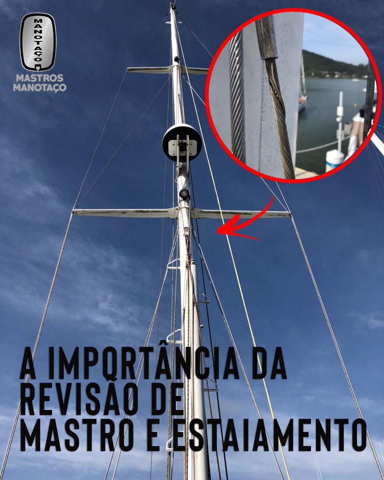 revisão de mastro e estaiamento